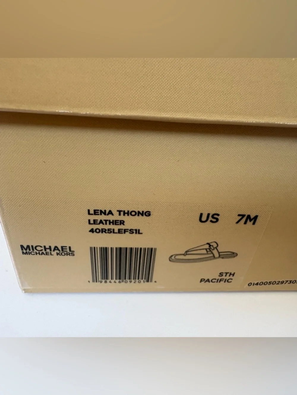 MICHAEL Michael Kors Lena Thong Sandal 7 M Pacific Blue NIB - Picture 4 of 10